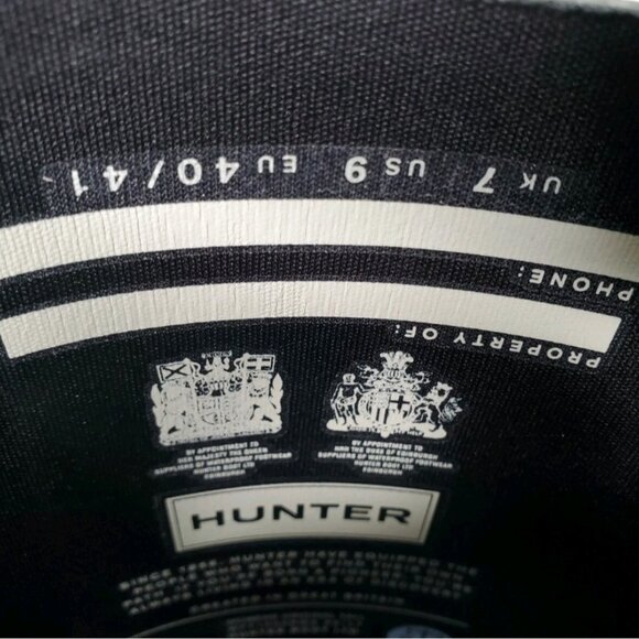 Hunter Boots Women Size 9 US Black Original Tall Rain Boots NIB - Picture 7 of 7